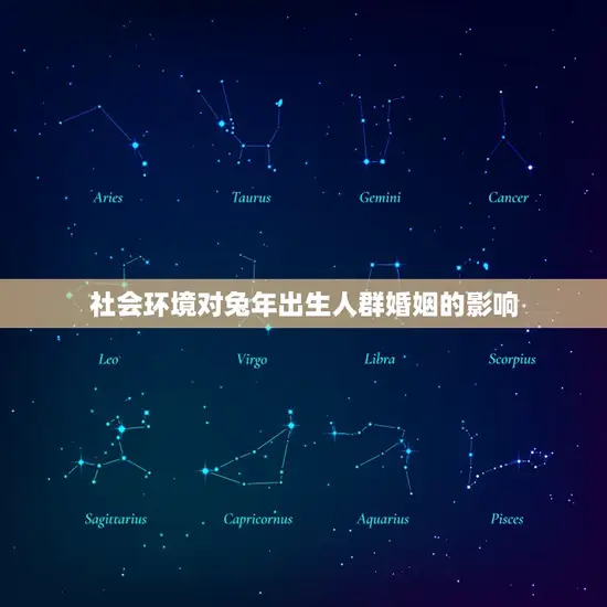 社会环境对兔年出生人群婚姻的影响
