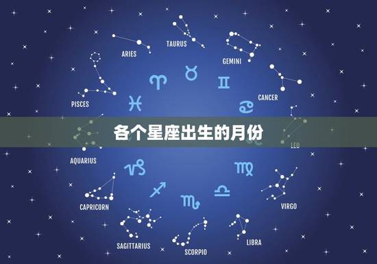 各个星座出生的月份，一月份是什么星座