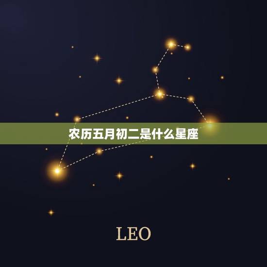 农历五月初二是什么星座，12月是什么星座？