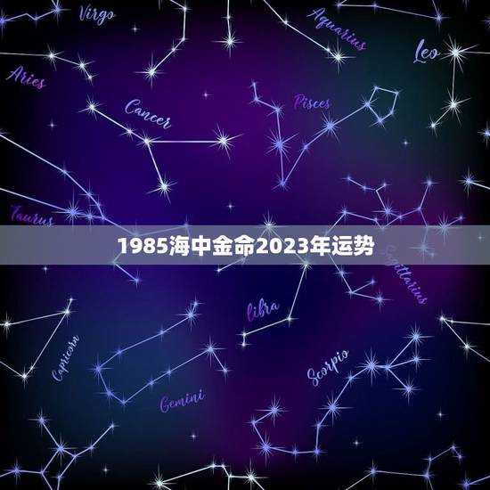 1985海中金命2023年运势,1985海中金命2023年运势不弓按病 1985海中金命2023年运势,1985海中金命2023年运势不弓按病