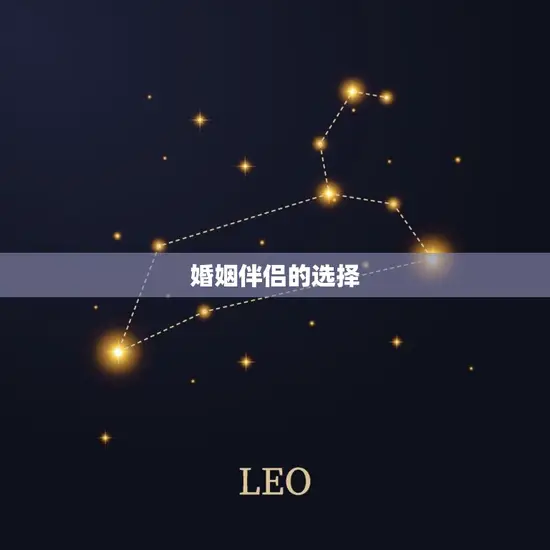 婚姻伴侣的选择