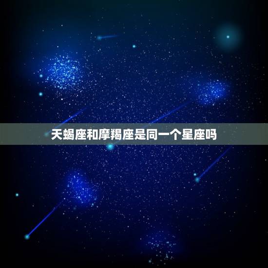 天蝎座和摩羯座是同一个星座吗，白羊座和摩羯座配吗