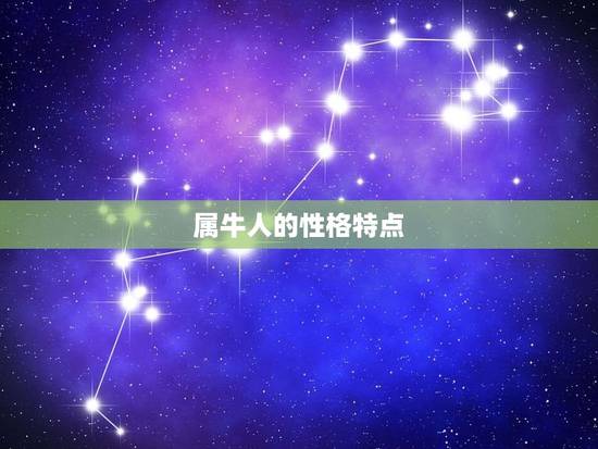 属牛人的性格特点