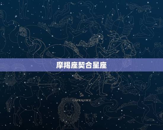 摩羯座契合星座，最容易爱上摩羯女的星座