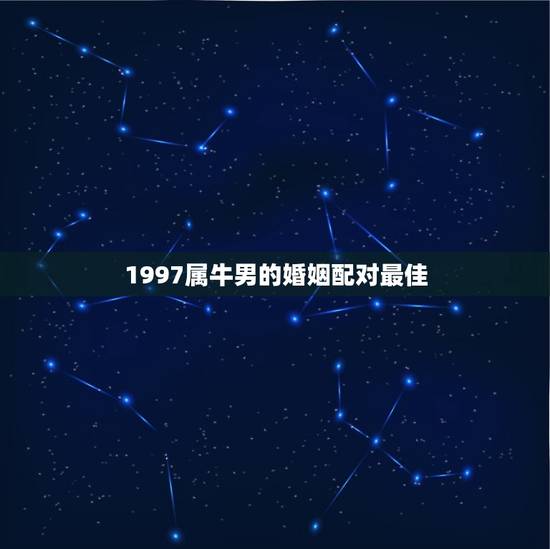 1997属牛男的婚姻配对最佳，属牛男的最佳婚姻配对