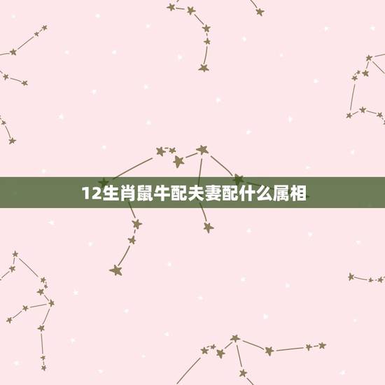 12生肖鼠牛配夫妻配什么属相，属牛的和什么属相最配