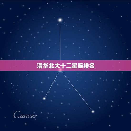清华北大十二星座排名 越长越漂亮的星座