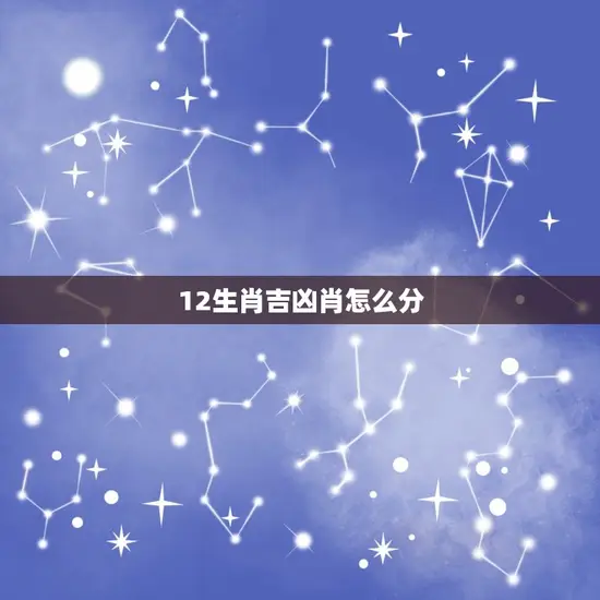 12生肖吉凶肖怎么分