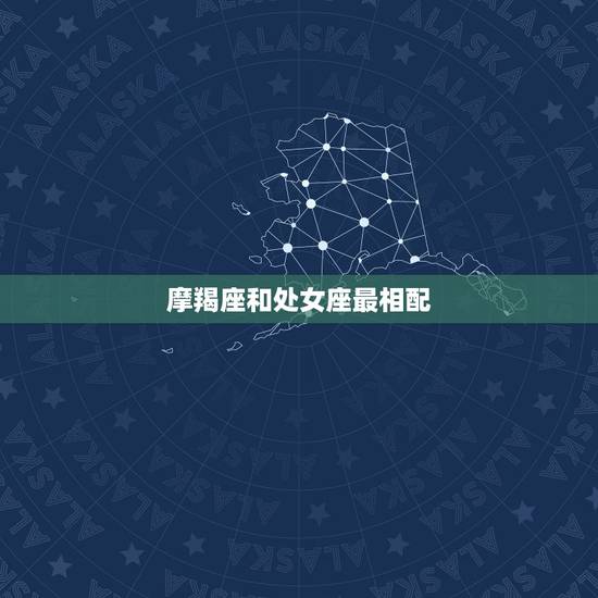 摩羯座和处女座最相配