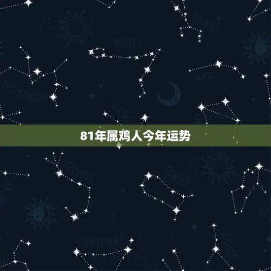 81年属鸡人今年运势
