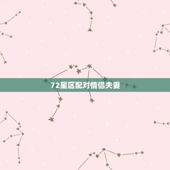 72星区配对情侣夫妻，狮子座六个星区