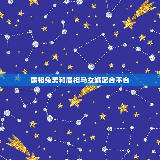 属相兔男和属相马女婚配合不合，属兔的男士和属马的女士相配吗？