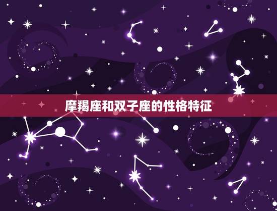 摩羯座和双子座的性格特征
