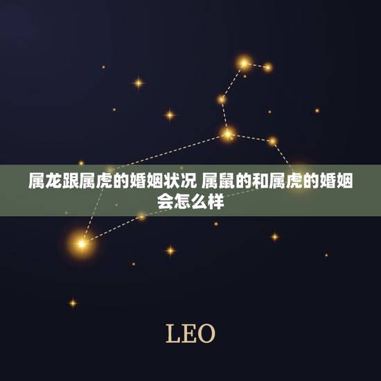 属龙跟属虎的婚姻状况 属鼠的和属虎的婚姻会怎么样