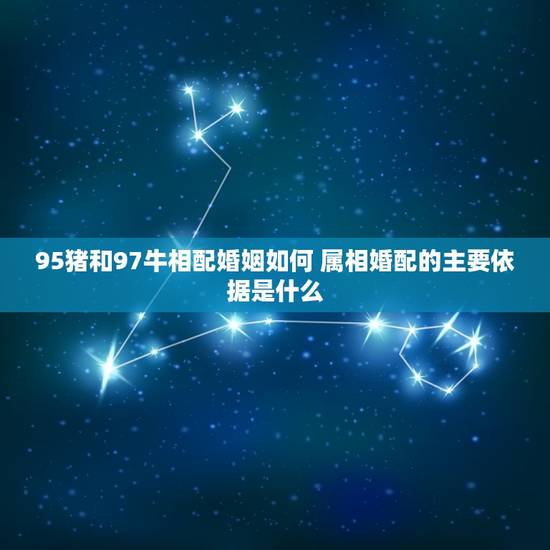 95猪和97牛相配婚姻如何 属相婚配的主要依据是什么 95猪和97牛相配婚姻如何 属相婚配的主要依据是什么