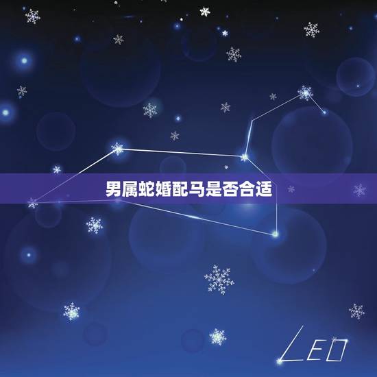 男属蛇婚配马是否合适，属蛇与属马相配吗？