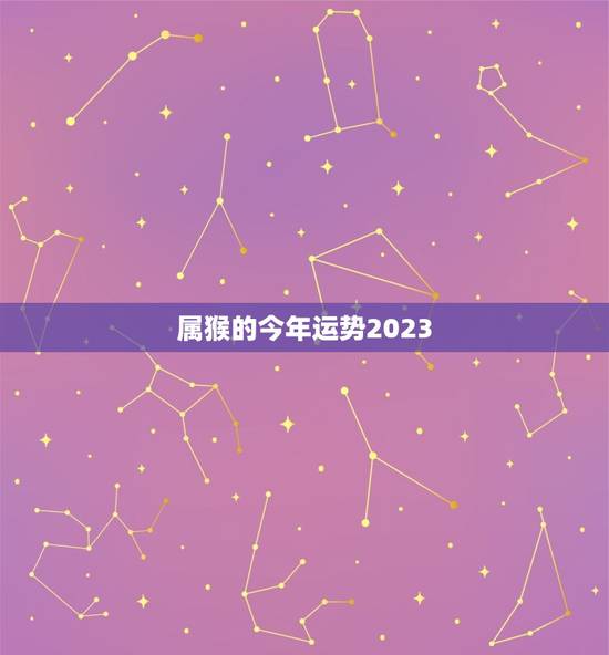 属猴的今年运势2023，1980年属猴今年运程