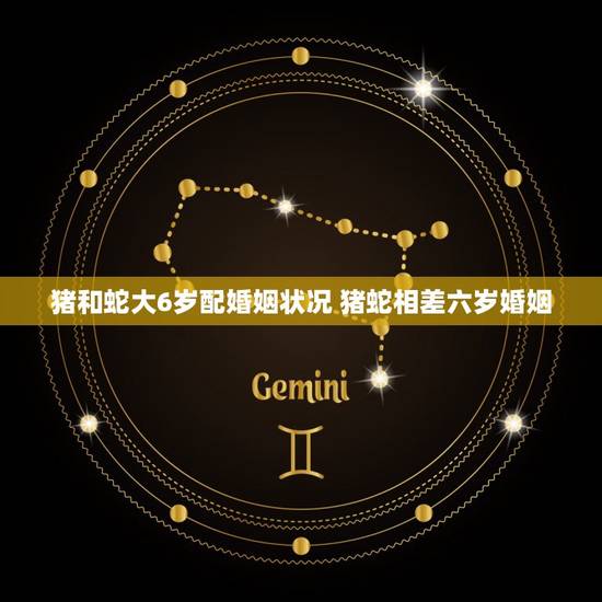 猪和蛇大6岁配婚姻状况 猪蛇相差六岁婚姻 猪和蛇大6岁配婚姻状况 猪蛇相差六岁婚姻