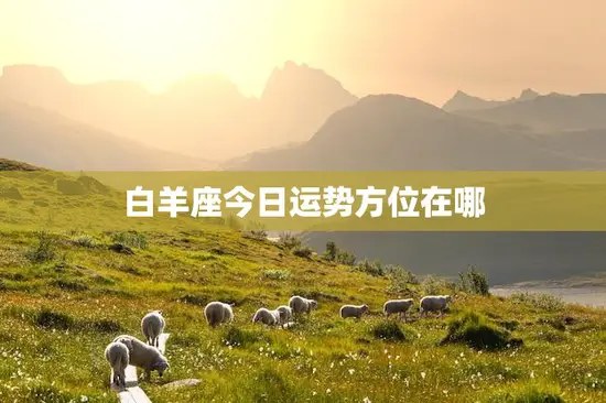 白羊座今日运势方位在哪(探寻幸运方位把握好运势)
