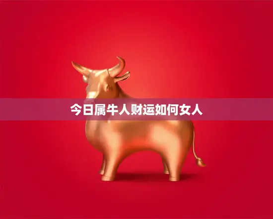 今日属牛人财运如何女人(财富运势大好)