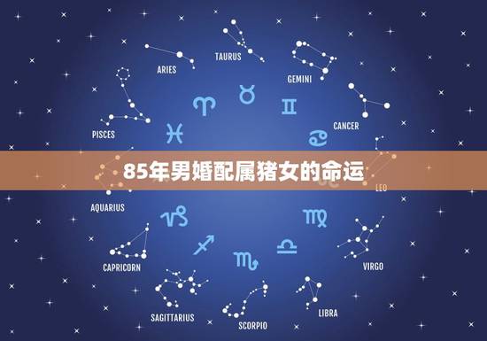 85年男婚配属猪女的命运，1985年属牛的男孩和1983属猪的女孩婚配