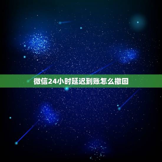 微信24小时延迟到账怎么撤回，微信24小时到账可以撤回吗
