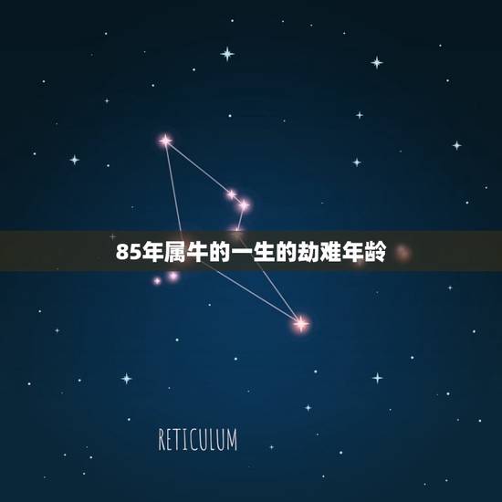 85年属牛的一生的劫难年龄，85年属牛的人哪几年财运较好