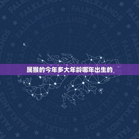 属猴的今年多大年龄哪年出生的，猴今年多大年龄