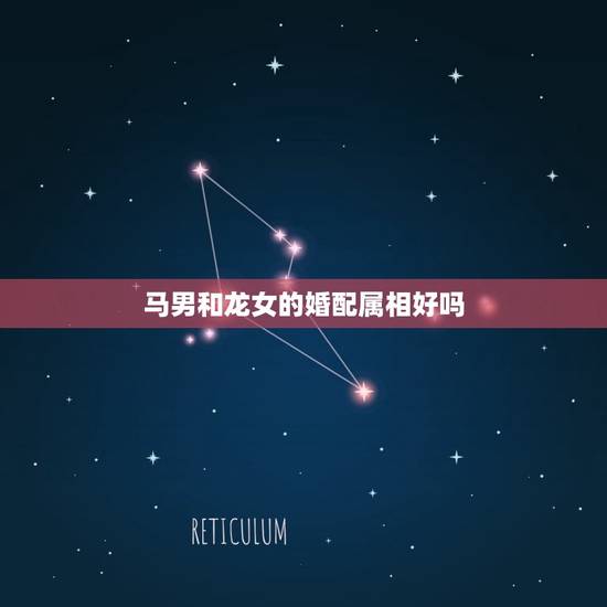 马男和龙女的婚配属相好吗，女属马和什么属相婚配好