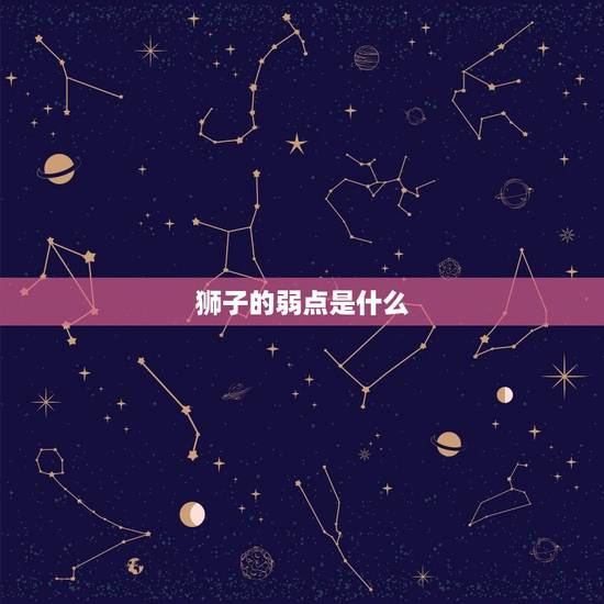 狮子的弱点是什么，猫的弱点是什么