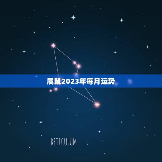 属鼠2023年每月运势，2023年生肖鼠的全年运势