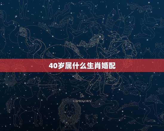40岁属什么生肖婚配，十二生肖配对表年龄