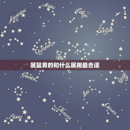 属鼠男的和什么属相最合适，男属鼠和什么生肖最配