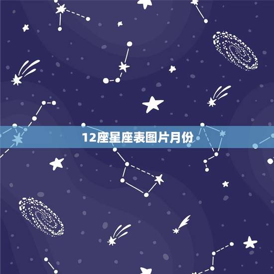 12座星座表图片月份，12星座大全图片