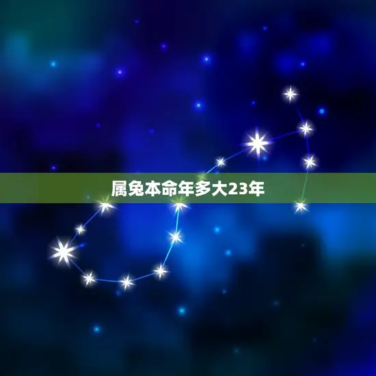 属兔本命年多大23年 属兔本命年多大23年
