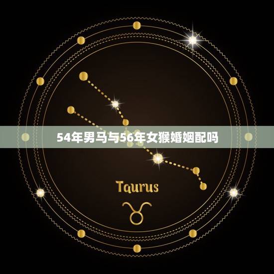 54年男马与56年女猴婚姻配吗(星座专家介绍这样的组合会有怎样的婚姻生活)