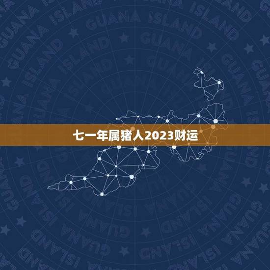 七一年属猪人2023财运(财源滚滚财富不断涌现)