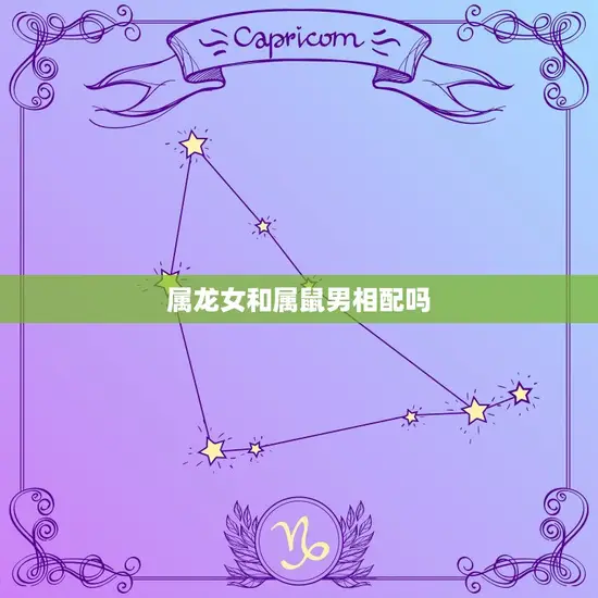 属龙女和属鼠男相配吗