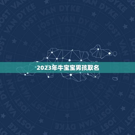 2023年牛宝宝男孩取名，2023年属牛的男孩叫什么名字