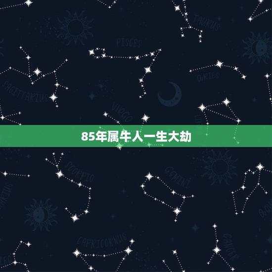 85年属牛人一生大劫，1985年属牛人未来10年 八五年生人福气还是比