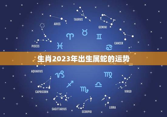 生肖2023年出生属蛇的运势 生肖2023年出生属蛇的运势