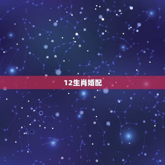 12生肖婚配，12生肖排序婚配表