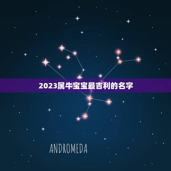 2023属牛宝宝最吉利的名字，2023年牛宝宝取什么名字好