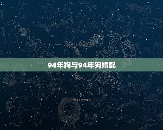 94年狗与94年狗婚配，94年属狗的属相婚配表