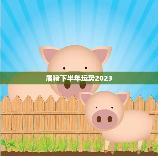 属猪下半年运势2023(财运亨通事业顺利爱情甜蜜)