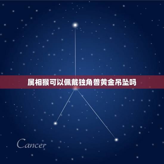 属相猴可以佩戴独角兽黄金吊坠吗，属猴人最适合佩戴什么饰品