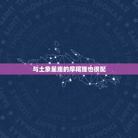 与土象星座的摩羯座也很配