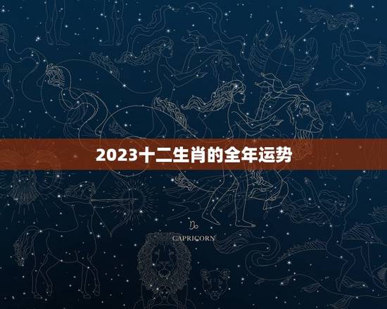 2023十二生肖的全年运势,十二生肖2023年运势及运程每月运程 2023十二生肖的全年运势,十二生肖2023年运势及运程每月运程