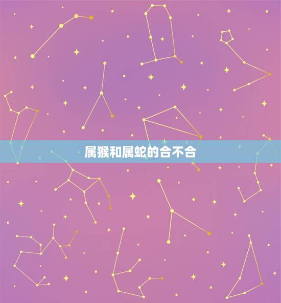 属猴和属蛇的合不合，属蛇的和属猴的能相配吗？