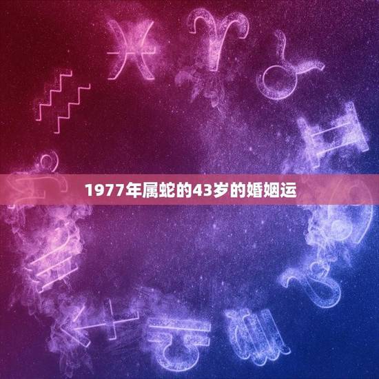 1977年属蛇的43岁的婚姻运(如何避免婚姻危机)